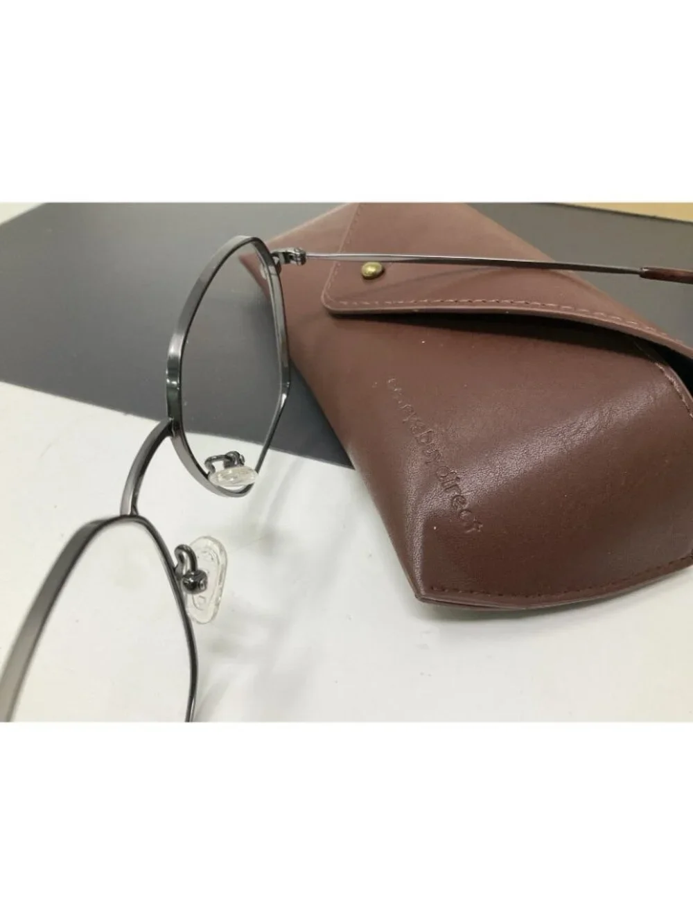 Eyebuydirect Kingston Eyeglasses Titanium Frame Gunmetal Geometric Eyeglasses 53